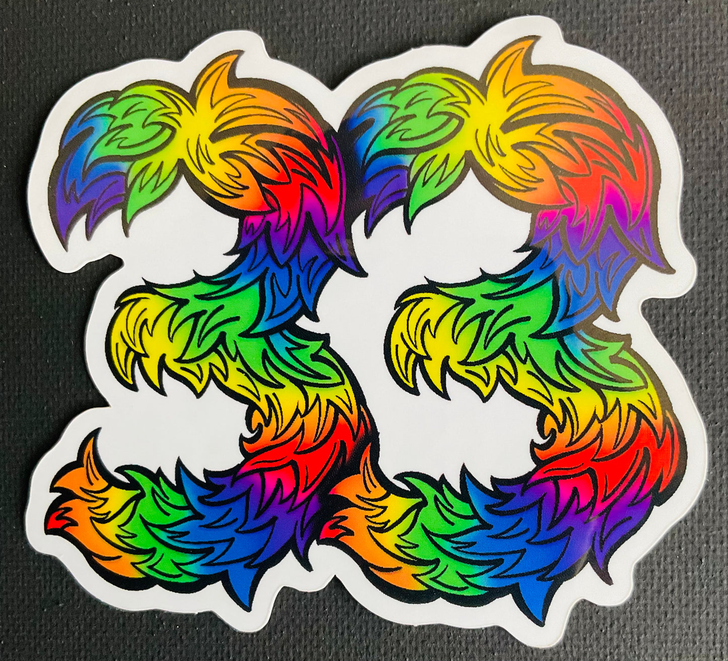 Fuzzy Rainbows Sticker